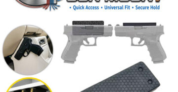 Magnetic Gun Mount | Gun Magnet For Your Car Or Home | Perfect For Handguns, Pistols, Firearms, Shotguns, Rifles & More | Concealed Holder For Truck, Wall, Desk, Vault