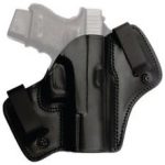 Tagua Gunleather Dual Clip IWB Holster For GLOCK 19, 23, 32 Right Hand Leather Black DCH-310