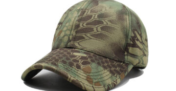 Camouflage Hunting Army Baseball Caps Python Pattern Green
