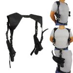 Tactical Double Draw Shoulder Holster Concealed Every Day Carry Dual Pistol Holster Fully Adjustable Under Arm Horizontal Handgun Carrier