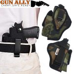 GunAlly Pistol Holster Concealed Carry Holster IWB OWB Pistol Holster with Magazine Slot