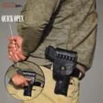 GunAlly Flap Cover Belt Holster for Glock, 30 Pistol, 1911 Compact Size
