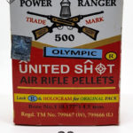 UNITED SHOT POWER RANGER OLYMPIC (0.177Cal/4.5mm) 500/TIN AIRGUN PELLETS