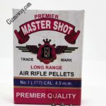 Master Shot Long Range 0.177cal (4.5mm) Airgun Pellets 500/Tin