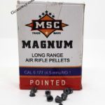 MSC-Magnum Pointed Head 0.177 Cal/4.5mm 500/box Airgun Pellets