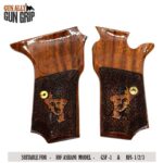 GunAlly Bhagat Singh Logo IOF Mark-1 Ashani Pistol Wood Grip