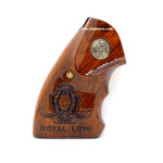 IOF Revolver Wood Full Grip Royal Lion Logo