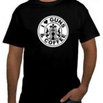Gun Logo T-Shirt I Love Gun & Coffee