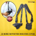Shoulder Holster Horizontal Carry Fit All 32 Bore Revolver IOF, Smith & Wesson, Webley Similar Size Models