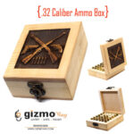 GunAlly Wooden Ammo Box for .32 Caliber