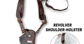 GunAlly Shoulder Holster For CO2 Revolver Holster - Universal Fit for Webley, Gamo, Dan Wesson, Crossman and Smith & Wesson Revolvers