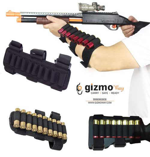 Shotgun 12 Bore Shell Holder Adjustable Shooters Forearm or Buttstock ...