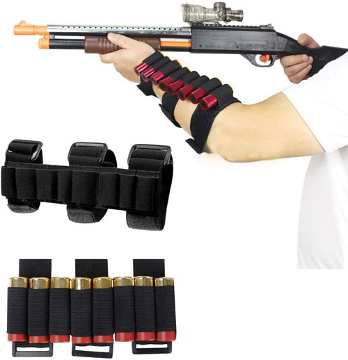 thumbnail image 2 of HWZ 8-Round Shotgun Shell Holder - Adjustable Forearm Or Buttstock Ammo Sleeve 2 of 14