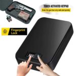 Portable Pistol/Revolver Safe Security Lock Box Fingerprint or Combination Safety Box