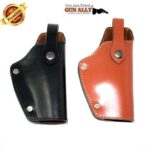 GunAlly Premium Leather Holster for 1911 Colt, Ithaca,MSD .45,TT-30 Tokarev OWB Holster with Thumb Break