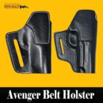 GunAlly Avenger Belt Holster for Colt 1911 MSD, Ithaca,9 mm Police Pistol ,TT-30 Tokarev Holster