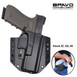 BRAVO CONCEALMENT ADAPTIVE OWB HOLSTER FOR GLOCK 17, 22, 31