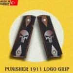 Punisher Grip for 1911 Pistol .45 Caliber Wooden Grip
