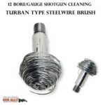 GunAlly TURBAN TYPE STEEL WIRE GUN CLEANING BRUSH 12 BORE