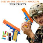 Pistol Gun Colt 1911 Toys for Boys Toy Gun with Slide Action for Safety Training or Play