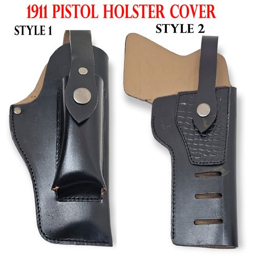 GunAlly 1911 Pistol Gun Holster Leather Gun Cover - Gizmoway