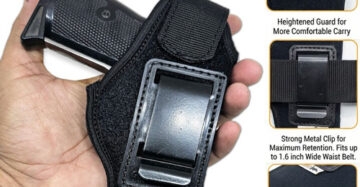 GunAlly Concealed Carry Soft Material Neoprene IWB Holster For IOF Ashani Walther PPK Size 32 Pistol Gun Cover