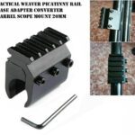 Tactical Single Barrel Mount with Picatinny Rail for Flashlight Torch & Laser Sight