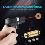 Dry Fire Laser Training .45 ACP Bullet Cartridge Red for Laser Shooting Target