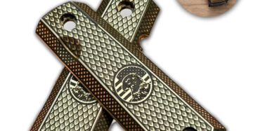 1911 Full Size FLAT Panels Grips LaserTextured – Super Quality Brass Gun Grip