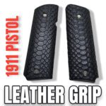 1911 Premium Leather Surface Gun Grip Silah Müttefiki