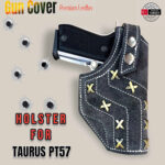 GunAlly Premium Leather Holster for Taurus PT 57 - SC .32 Pistol Cover