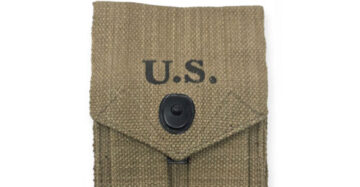 WW2 US Army M1943 Double Ammo Colt .45 Pouch Canvas