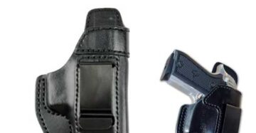 G&F IWB Leather Holster For Taurus PT 57 or Glock, Victor Similar Size Pistol Fit
