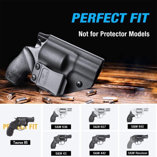 G&F IWB Holster Compatible with Taurus 85 and S&W 637 642 638 43 442 Revolvers