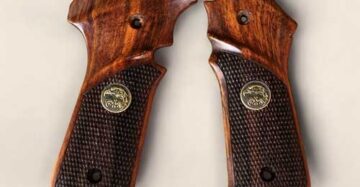Wooden Grip for MSD Elite/Super & Webley Ranger and LLAMA .32 Rib .32 Bore Pistol Gun Grip