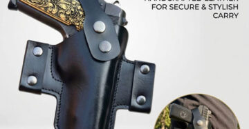 GunAlly OWB Defender Style Leather Gun Holster for 1911/TT-30/9mm Model Pistols