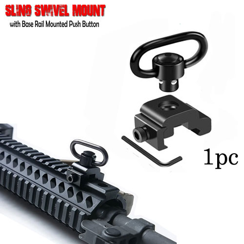 Tactical Rotation 360°Sling Attachment Swivel QD Picatinny Rail